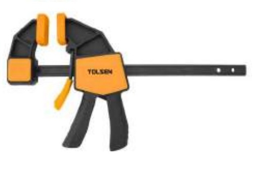 [ABR-TOL-10360] ABRAZADERA DE BARRA RAPIDA TRINQUETE / CPO. PLÁSTICO DURO - 150MM - 6" NEGROREF. 10360 MARCA TOLSEN