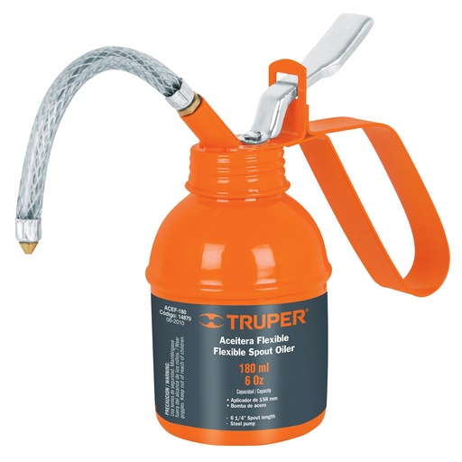 [ACE-TRU-14870] ACEITERA PIPETA FLEXIBLE 6 OZ / 180 ML MOD.ACEF-180 REF.14870 MARCA TRUPER