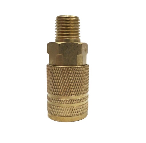 [ACO-COI-203020] ACOPLE RAPIDO NEUMATICO PARA COMPRESORES DE 1/4" X 1/4 MACHO BRONCE REF. 203020 / 152 COILHOSE