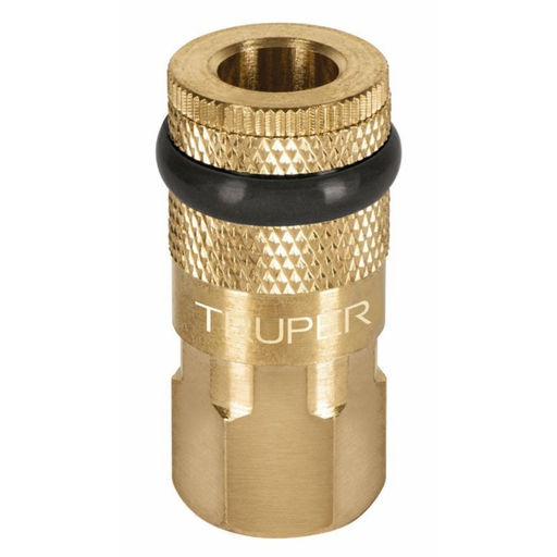 [ACO-TRU-19084] ACOPLE RAPIDO NEUMATICO PARA COMPRESORES DE 1/4" HEMBRA BRONCE REF. 19084 MARCA TRUPER