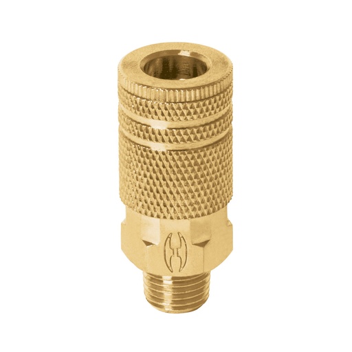 [ACO-TRU-19085] ACOPLE RAPIDO NEUMATICO PARA COMPRESORES DE 1/4" MACHO BRONCE REF. 19085 MARCA TRUPER