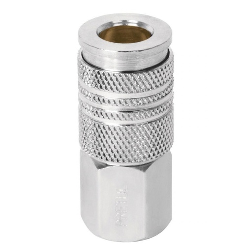 [ADA-PRE-27026] ADAPTADOR / ACOPLE RAPIDO NEUMATICO PARA COMPRESORES DE 1/4" CROMADO REF. 27026 MARCA PRETUL