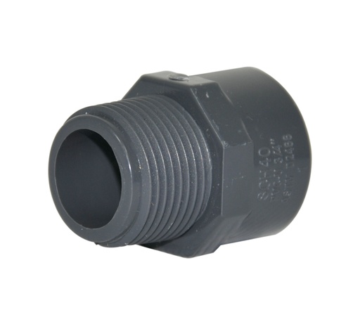 [ADA-SEM-CPV-AF39] ADAPTADOR MACHO DE PVC AF DE 1 1/2" X 1 1/2" SOLDABLE REF. CPV-AF39 MARCA SEMILIC