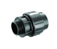 [ADA-UNI-CP32AM1] ADAPTADOR MACHO DE POLIETILENO PE 32 MM X 1" PARA RIEGO REF. CP32UR MARCA UNITECA