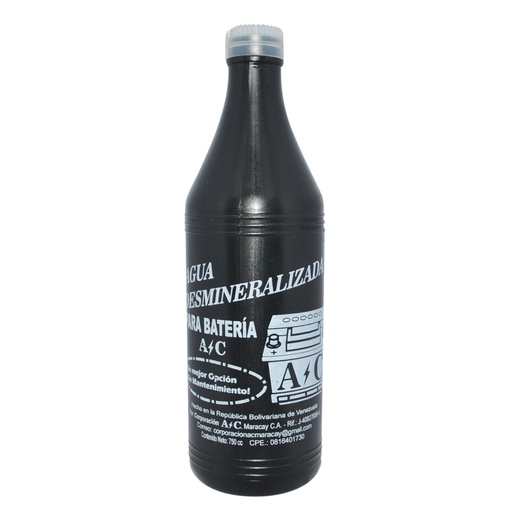 [AGU-MEG-750CC] AGUA PARA BATERIA DESMINERALIZADA 750 CM3 REF. 001472 MARCA EMPRODES