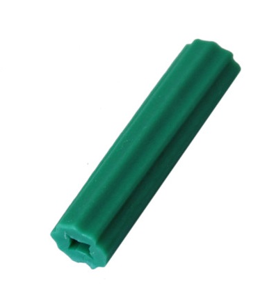 [ALC-HJ-EMP243] RAMPLUG PLASTICO #8 - 1/4" (BLISTER 12 UNDS) COLOR VERDE REF. EMP243 / 259929 MARCA HJ