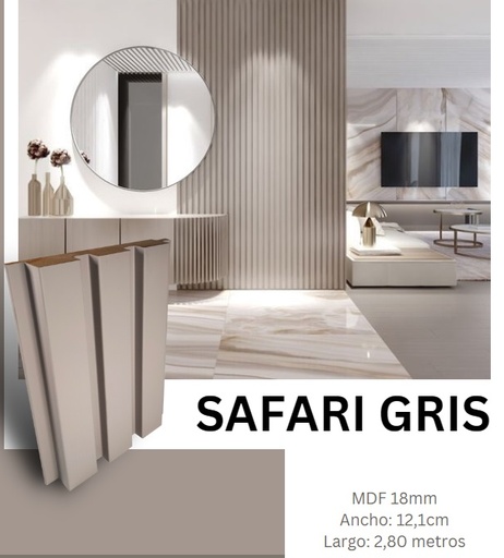 [ANG-AGT-AGTP3020-A] ANGULO / PERFIL INICIO INTERIOR 2,80 MTS MADERA WALL PANEL COLOR SUPRA MAT SAFARI MARCA AGT