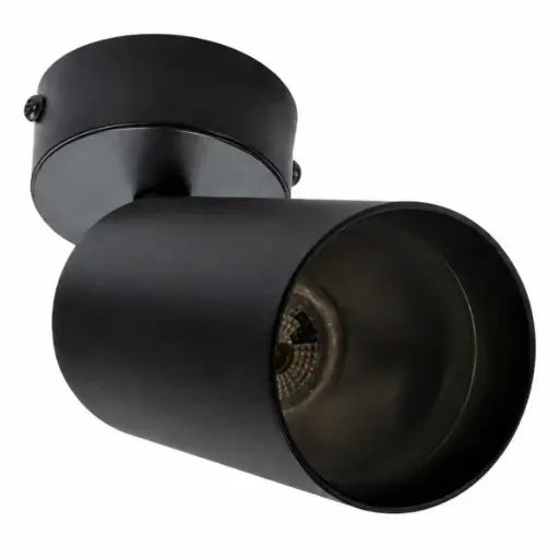 [APL-ART-AI-TRG4-BK] APLIQUE DE TECHO TIPO BALA SUPERFICIAL GU10 C/ NEGRO DIRIGIBLE 55 X 100 MM C/ SOC REF. AI-TRG4-BK ARTIG LIGHT