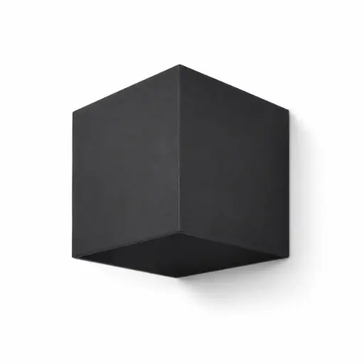 [APL-ILU-A1510BKWW] APLIQUE DE PARED SQUAD 2 14W 3500K IP65 17,5 CM X 17,5 CM X 9 CM NEGRO REF. A1510BKWW MARCA ILUMINAK