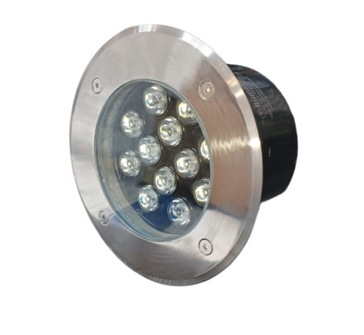 [APL-ILU-AHY12W] APLIQUE / LUMINARIA REDONDA PISO 12W 4500K 85-265V IP65P P/JARDIN REF AHY12W / 011600 MARCA ILUMINAK