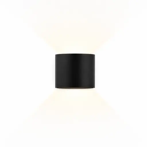 [APL-ILU-AHY80113] APLIQUE DE PARED GLOSS 6W 4500K 85-265V IP65 COLOR NEGRO REF. AHY80113 / 014243 MARCA ILUMINAK
