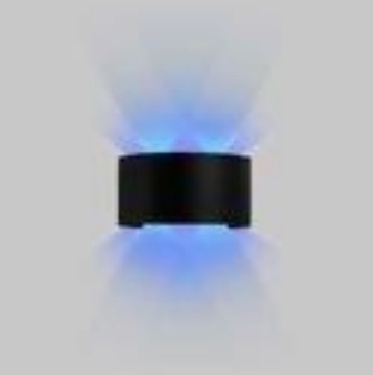 [APL-ILU-HY8012WRGB] APLIQUE DE PARED CURVE 4W RGB 85-265V 400LM IP65 COLOR NEGRO REF. HY8012WRGB / 018401 MARCA ILUMINAK