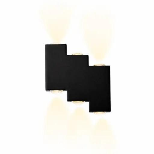 [APL-ILU-HY8232] APLIQUE DE PARED CYLINDER 6W 4500K 85-265V IP65 NEGRO REF. HY8232 MARCA ILUMINAK