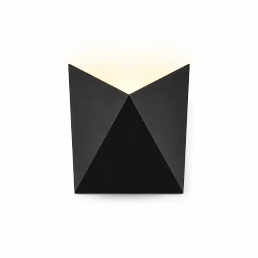 [APL-ILU-HY8275] APLIQUE DE PARED ORIGAMI 5W 4500K 85-265V IP65 COLOR NEGRO REF. HY8275 / 058902 MARCA ILUMINAK