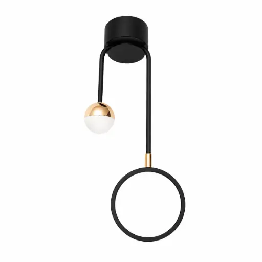 [APL-ILU-MD09] APLIQUE DE PARED MODERN SIMA 10W 3000K IP20 21 CM X 48 CM NEGRO BOMB.G4 REF.MD09 MARCA ILUMINAK