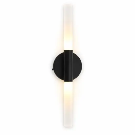 [APL-ILU-MD66BK] APLIQUE DE PARED SABER 18W IP20 10 CM X 45 CM P/BOMB. G9 X 2 COLOR NEGRO REF. MD66BKMARCA ILUMINAK