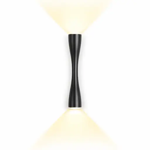 [APL-ILU-YS20101] APLIQUE DE PARED HIGHTECH 6W 3500K 1200LM IP65 24 CM X 5 CM COLOR NEGRO REF. YS20101 MARCA ILUMINAK