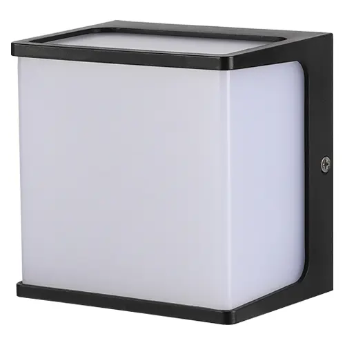 [APL-LUC-LP0641] APLIQUE DECORATIVO 12 W 3000K 120 X 120 X 92 MM IP65 ALUMINIO NEGRO 100 - 240 V REF. LP0641 LUCERNA