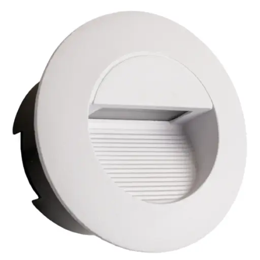[APL-LUM-LUM-102] APLIQUE PARED LED INTEGRADO 2 W 3000 K IP65 REDONDO CAMINERIA COLOR BLANCO REF LUM-85RW MARCA LUMIND
