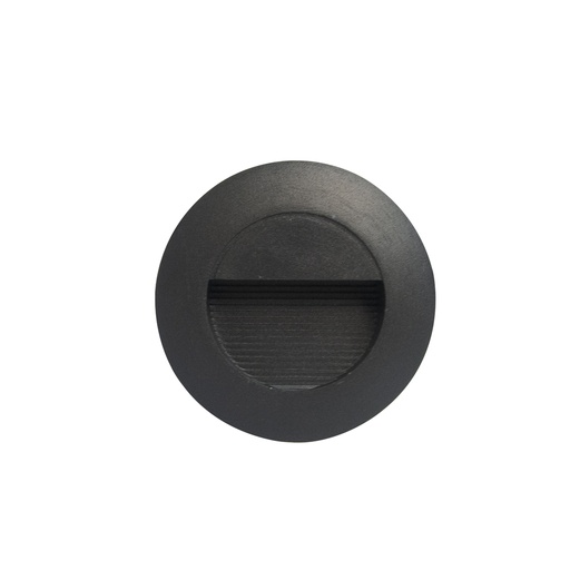 [APL-LUM-LUM-103] APLIQUE PARED LED INTEGRADO 2 W 3000 K IP65 REDONDO LUZ STEP COLOR NEGRO REF. LUM-85RB MARCA LUMIND