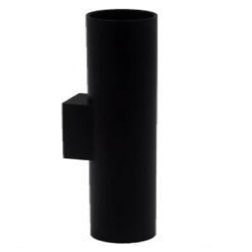 [APL-LUM-LUM-1143] APLIQUE PARED P/GU10 5.4 X 30 X 7CM 110V 8W P/EXTERIOR COLOR NEGRO REF. LUM-1143 MARCA LUMIND