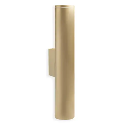 [APL-LUM-LUM-1368-G] APLIQUE PARED PARA DICROICO GU10 X 2 CILINDRO UP&DOWN COLOR DORADO REF. LUM-1368-G LUMIND