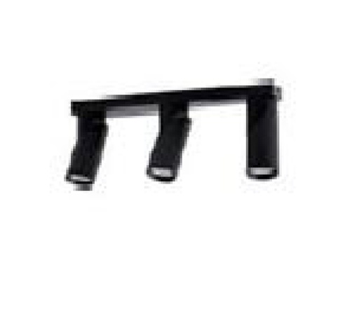 [APL-LUM-LUM-370] APLIQUE DE TECHO SUPERFICIAL PARA DICROICO GU10 ORIENTABLE COLOR NEGRO REF.LUM-370 MARCA LUMIND