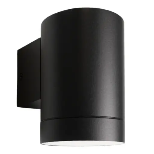 [APL-LUM-LUM-374] APLIQUE PARED PARA DICROICO IP65 CILINDRO P/ EXTERIOR NEGRO REF. LUM-374 MARCA LUMIND