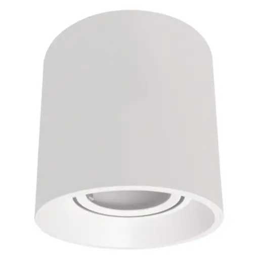 [APL-LUM-LUM-437] APLIQUE DE TECHO SUPERFICIAL PARA GU10 MOD. CILINDRO COLOR BLANCO REF. LUM-437 MARCA LUMIND