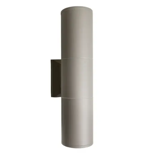 [APL-LUM-LUM-452] APLIQUE PARED PARA DICROICO IP65 CILINDRO P/ EXTERIOR GRIS REF. LUM-452 MARCA LUMIND