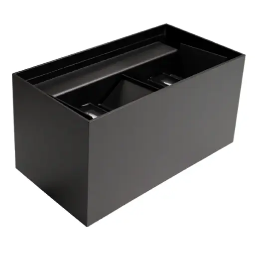 [APL-LUM-LUM-454] APLIQUE PARED LED INTEGRADO UP & DOWN 3W X 4 3000K IP54 CUBO RECTANGULAR NEGRO LUM- 454 MARCA LUMIND