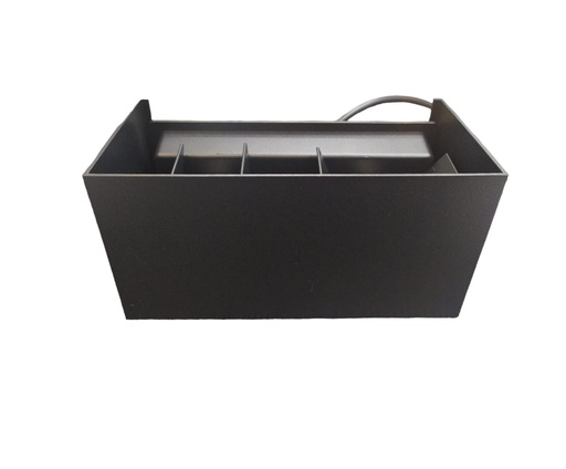 [APL-LUM-LUM-454] APLIQUE PARED LED INTEGRADO UP & DOWN 3W X 4 3000K IP54 CUBO RECTANGULAR NEGRO LUM- 454 MARCA LUMIND