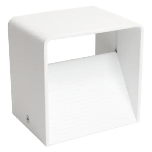 [APL-LUM-LUM-455] APLIQUE PARED LED INTEGRADO 5W 3000K IP54 CUBO CUADRADO BLANCO LUM- 455 MARCA LUMIND