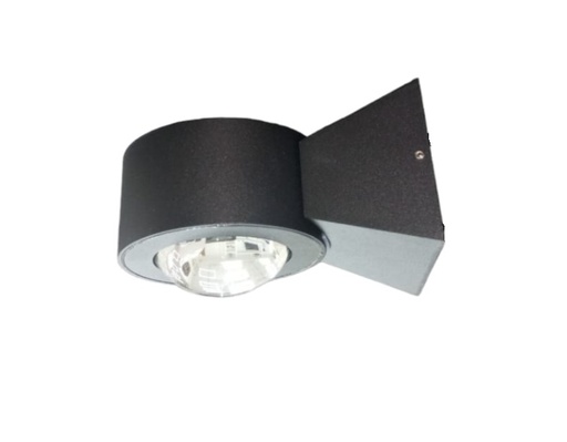 [APL-LUM-LUM-460] APLIQUE PARED LED INTEGRADO UP & DOWN 3W X 2 3000K 85-265V IP54 LUPA DOBL NEGRO LUM-460 MARCA LUMIND