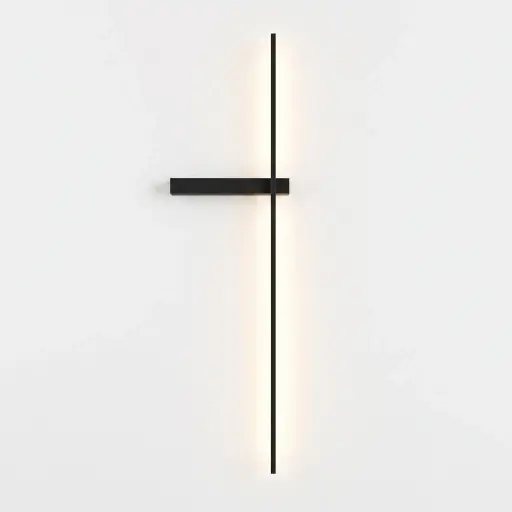 [APL-LUM-LUM-713] APLIQUE PARED INTEGRADO 14W 3000K IP20 90-240V HAZ DE LUZ DIFUSO NEGRO REF. LUM-713 MARCA LUMIND