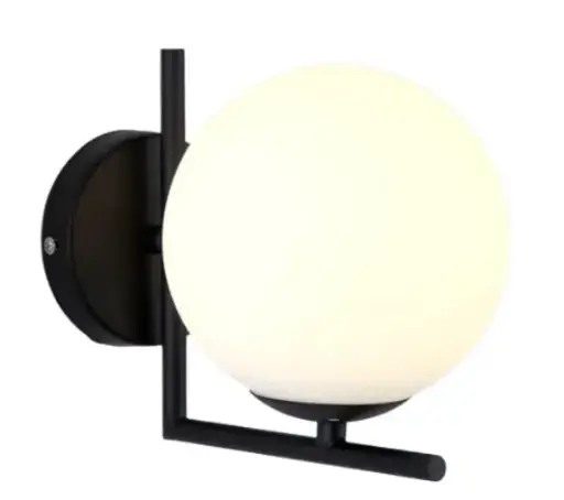 [APL-LUM-LUM-761] APLIQUE PARED 1 X E27 100-240V PARA INTERIORES COLOR NEGRO REF. LUM-761 MARCA LUMIND