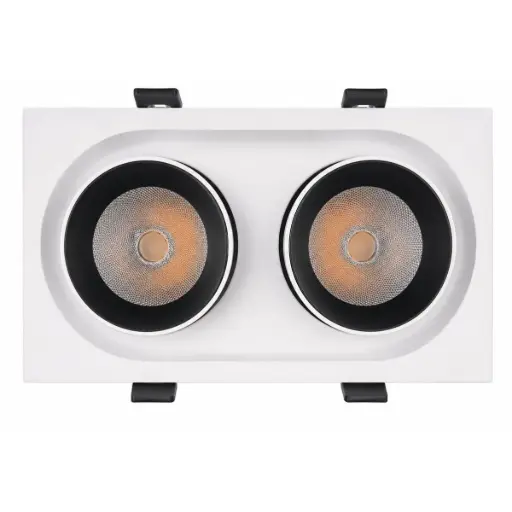 [APL-LUM-LUM-767] APLIQUE LED P/ EMP. INTEGRADO EXTRAIBLE DOBLE 15W 3000K BCO-NEGRO REF.LUM-767 MARCA LUMIND
