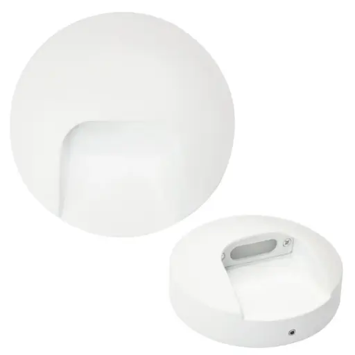 [APL-LUM-LUM-93] APLIQUE PARED LED INTEGRADO 2 W 3000 K IP54 REDONDO COLOR BLANCO REF. BD809W MARCA LUMIND