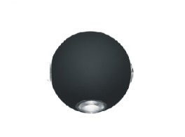 [APL-LUM-LUM-98] APLIQUE PARED LED INTEGRADO 4 W 3000 K IP54 " FOR WAY" COLOR NEGRO REF. BD827W4B MARCA LUMIND