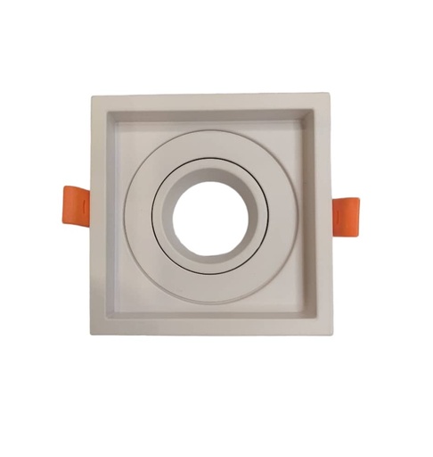 [APL-LUX-LUX.GP-S-GN-1-Q-B] APLIQUE CUADRADO DIRIGIB. P/EMP. 1 LUZ BLANCO C/SOC. GU10 S/BOM REF.LUX.GP-S-GN-1-Q-B MARCA LUXOLAR