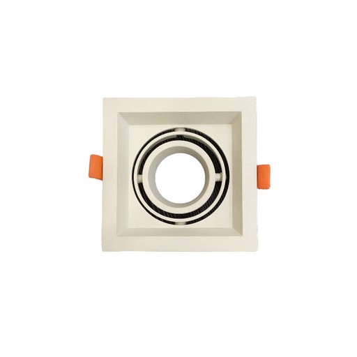 [APL-LUX-LUX.GP-S-GNX-1-Q] APLIQUE CUADRADO DIRIGIB. P/EMP. 1 LUZ BLANCO C/SOC. GU10 S/BOM REF.LUX.GP-S-GNX-1-Q-B MARCA LUXOLAR