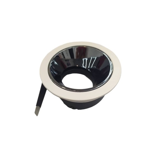 [APL-LUX-LUX.GP-S-XX090] APLIQUE SPOT REDONDO DIRIGIBLE P/EMPOTRAR 1 DICROICO BLANCO-NEGRO REF.LUX.GP-S-XX090-B MARCA LUXOLAR