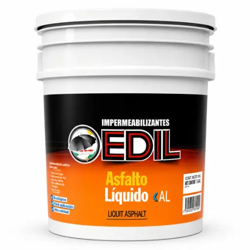 [ASF-EDI-31100513] ASFALTO LIQUIDO CUÑETE 5 GL REF. 31100513 MARCA EDIL