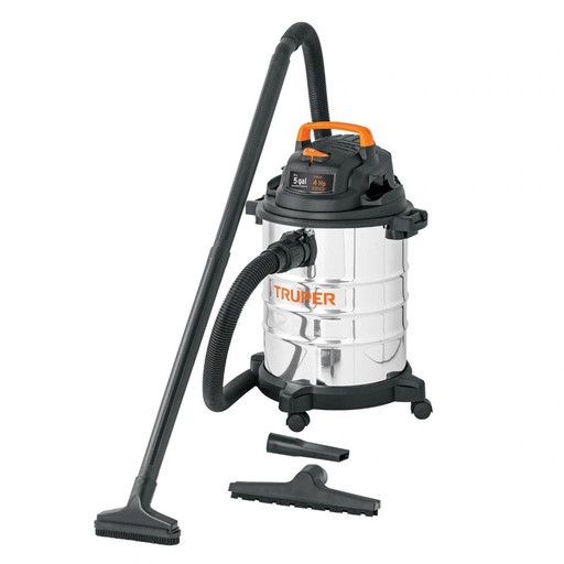 [ASP-TRU-K1523] ASPIRADORA 5 GAL. LIQ Y SOLD. 2980W 4 HP ACERO INX MOD. ASP-5X REF.101523 / K1523 MARCA TRUPER