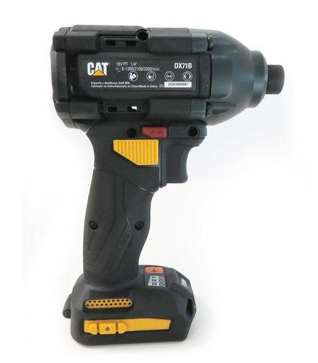 [ATO-CAT-DX71B] ATORNILLADOR DE IMPACTO INALAMBRICO 18V 1/4" 2.00 AH NO INCLUYE BATERIA REF.DX71B MARCA CAT