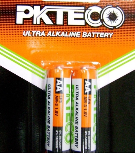 [BAT-PKT-AA-LR6] BATERIA TIPO AA ULTRA ALKALINA MODELO LR6 AM-3 1.5V B2P MARCA PKTECO