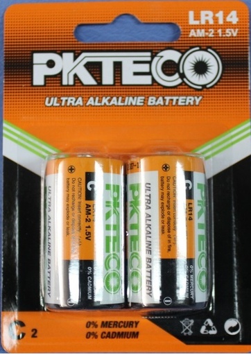 [BAT-PKT-C-LR14] BATERIA TIPO C ULTRA ALKALINE MODELO LR14 AM-2 1.5V MARCA PKTECO