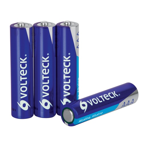 [BAT-VOL-46316] BATERIA / PILA  ALCALINA "AAA" MOD. AL-AAA BLISTER 4 UND REF. 46316 COD. 657638 MARCA VOLTECK