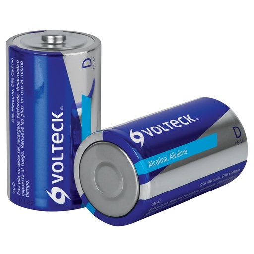 [BAT-VOL-46318] BATERIA ALCALINA "D" MOD. AL-D BLISTER 2 UND REF. 46318 MARCA VOLTECK