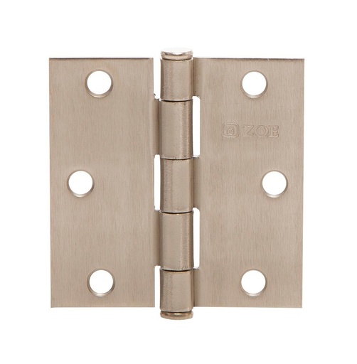 [BIS-ZOE-9732DT] BISAGRA MUEBLE DE 3" ACERO PULIDO CON TORNILLOS EN BLISTER MOD. ZCE-9732DT REF. CE0092 MARCA ZOE